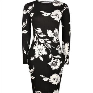 Boohoo Flower Print Dress